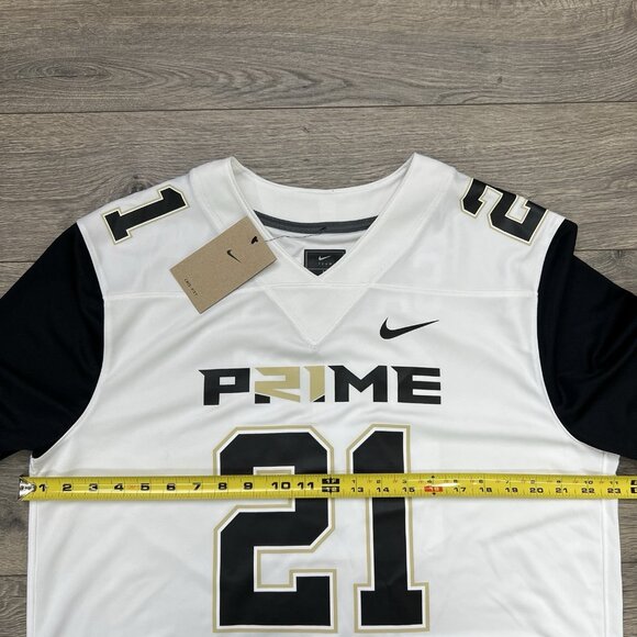 Nike Prime Sadeur Sanders Jersey Sz Large Mens White Prime 2.0 #21 Football - Picture 4 of 10
